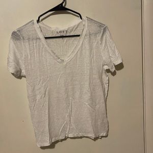 Loft white tshirt. Good condition. Size Medium